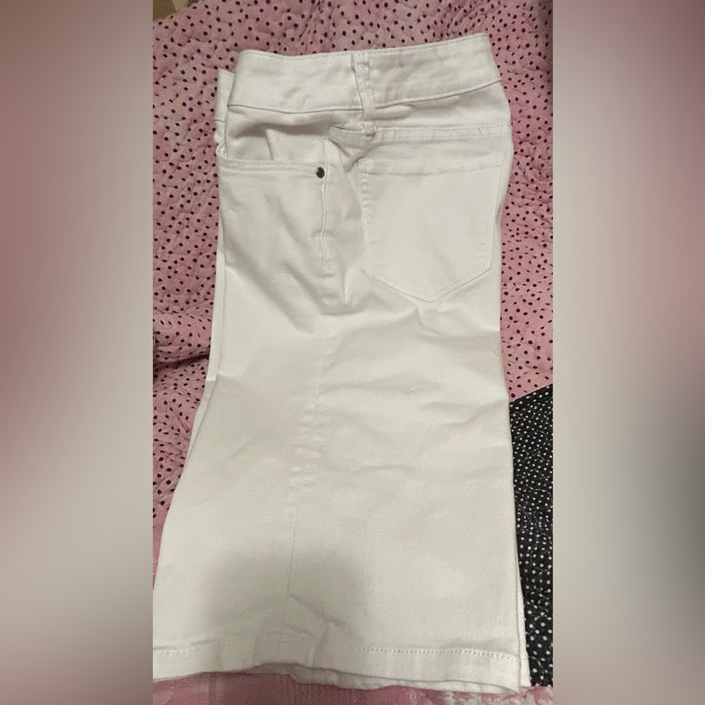 St. John's Bay Classic White Bermuda Shorts